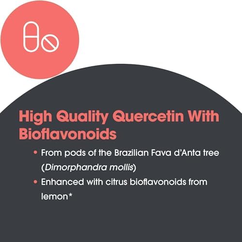 ARG Quercetin & Bioflavonoids - Quercetin Supplement with Lemon Bioflavonoid Complex - Rutin & Citrus Extract - Antioxidant & Immune Support