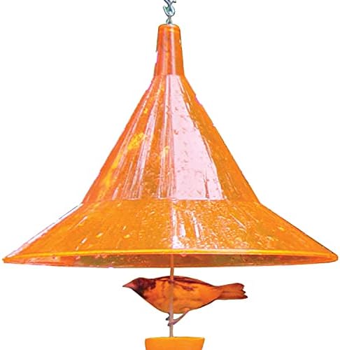 Squirrel Baffle - for Outside Bird House and Feeder Pole - Premium Large 17” Dome - by Arundale Made in USA (Crystal Clear)