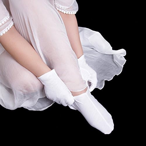 3 Pairs Cotton Socks Moisturizing Socks Women Lotion Sock for Dry Feet Overnight Cotton Foot Lotion Hoses Spa Overnight Absorbing Stockings for Dry