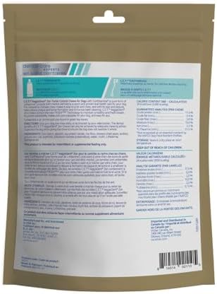 C.E.T. Veggiedent Fr3sh & Zen Plaque and Tartar Control Chews for Dogs, S