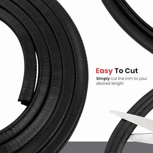 Trim Seal with Side Bulb, Bulb Diameter 3/8 Inch, Fits Edge 1/16 Inch - Length 25 Feet (7.65 Meters)
