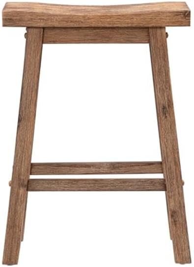 Boraam Sonoma Saddle Stool, Chestnut