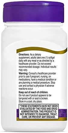 21st Century CoQ10 100mg Softgels, Heart Health Support, 90 Count | Coenzyme Q10 100 mg Fast-Release Liquid Softgels
