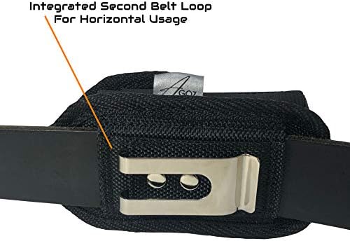 Agoz JitterBug Flip Phone Case, Vertical Belt Clip Holster, HEAVY-DUTY Carrying Flip Cell Phone Pouch Rugged Cover w/Metal Clip