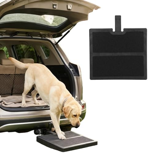 Pet Hitch Step for 2 Inch Trailer Receiver | Dog Hitch Step Help Dogs Get in & Out of Car SUV, Hitch Step for Dog Supports 200lbs