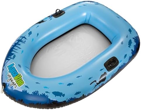 Aquavue Clear Bottom Inflatable Raft with Viewing Window | Transparent-bottom float for underwater viewing, kids and adults