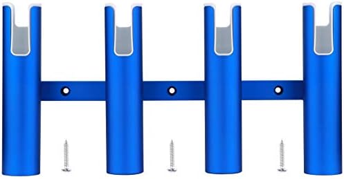 Aluminium Wall-Mounted Fishing Rod Holder for Boat, Garage & Marine - Holds Rods & Poles