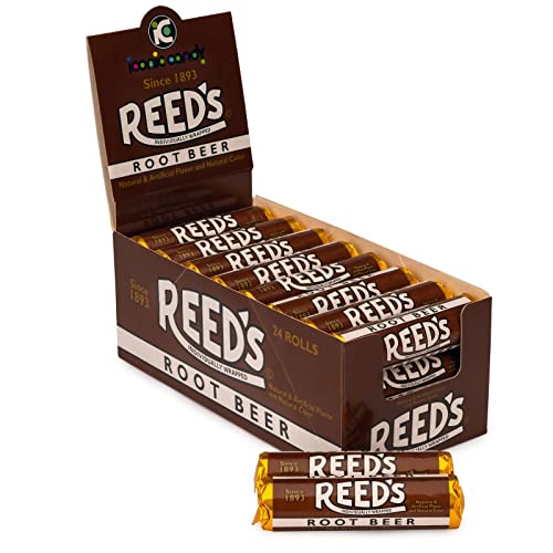 Reed's Individually Wrapped | Traditional Butterscotch Hard Candy | 24 ct | Old-Fashioned Butterschotch Candy with a creamy and buttery flavor. A traditional treat brought to you by Iconic Candy