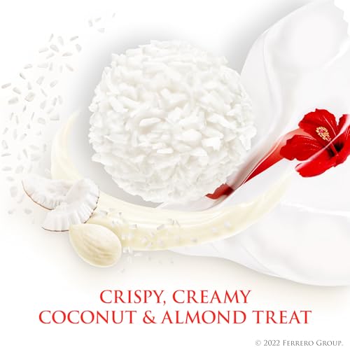 Raffaello Coconut Almond Pralines in Metal Tin Box 30 Individually Wrapped Treats, Perfect for Gifting, 10.6 oz