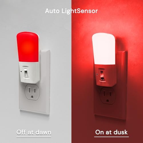 LOHAS-LED Plug in Night Light, Dimmable LED Night Lights Dusk to Dawn 2Pack