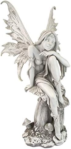 Design Toscano Fairy of Hopes and Dreams Garden Statue by Artist Cecelia 11"Wx11"Dx22"