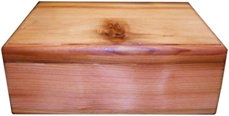 Steve's Gift Shoppe Large Cedar Keepsake and Treasure Storage Box - Size 14 x 7 x 6 Inches