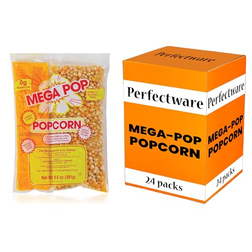 Perfectware 8oz Popcorn Portion Packs- Case of 36 Packs