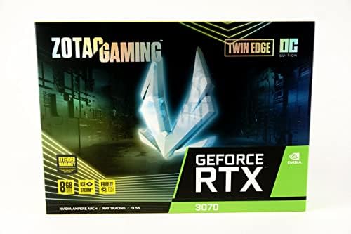 ZOTAC Gaming GeForce RTX 3070 Twin Edge OC 8GB GDDR6 256-bit 14 Gbps PCIE 4.0 Gaming Graphics Card, IceStorm 2.0 Advanced Cooling