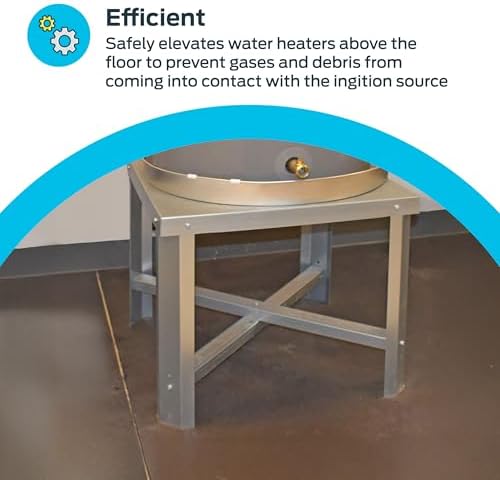 Eastman Water Heater Stand, 21 Inch x 21 Inch x 18 in. High, 650 lb. Load Capacity, 86278