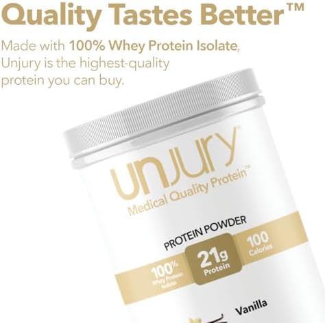 Unflavored Protein Powder | 21g 100% Whey Isolate Protein Powder | Unflavored Whey Protein Powder | Low Carb and Sugar Free Whey Protein Isolate | Gluten Free | Certified Kosher | 15 Servings