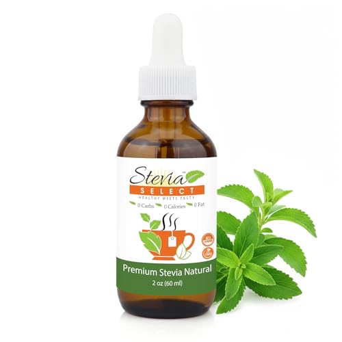 Stevia Select Organic Stevia Powder 1.25oz - Sugar Free Plant Based Pure Stevia Sweetener Stevia Extract Keto Sugar Substitute No Additives Zero Calorie