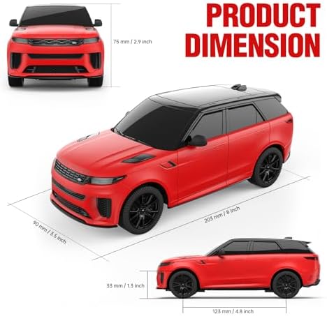 RASTAR Land Rover Defender RC Car, 1/14 Land Rover Remote Control Toy Model Car, Doors Opened by Manual– Green
