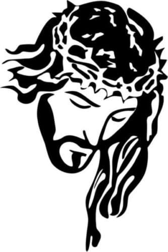 Jesus Christ Christian Religion Symbol Car Truck Windows Decor Decal Sticker - Die cut vinyl decal for windows, cars, trucks, tool boxes, laptops