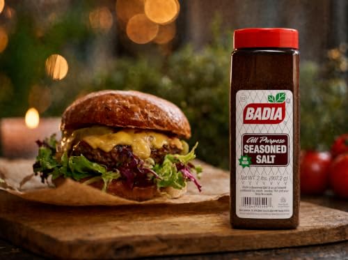 Badia Seasoned Salt, 2 lbs - Savory Blend of Salt, Herbs and Spices | A savory blend of salt, herbs and spices designed to enhance the flavor of meats, poultry, seafood, and vegetables