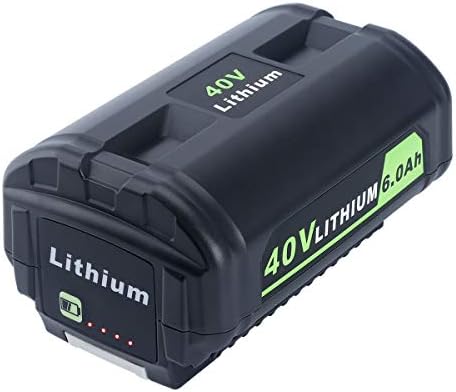 Biswaye 40V 6Ah Lithium Battery Replacement for Ryobi 40V Battery OP4040 OP40601 OP4026 OP40261 OP40401 OP40501 OP4015 OP40602 OP40404 OP40603