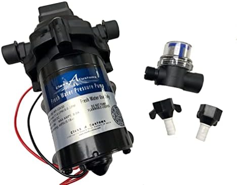 Class A Customs | 75 Gallon RV Concession Fresh Water Holding Tank with 12 Volt Water Pump | T-7500-PUMP
