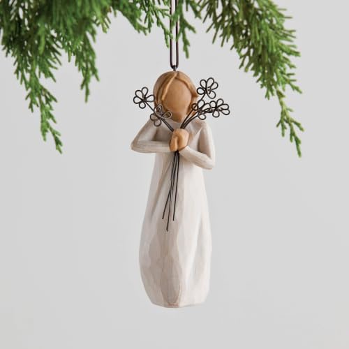 Willow Tree Lots of Love Ornament, Sculpted Hand-Painted Figure | Celebrating Friendship and Sentiment, Cast from a Susan Lordi Original Carving, Cast Resin Keepsake, Ready to Hang