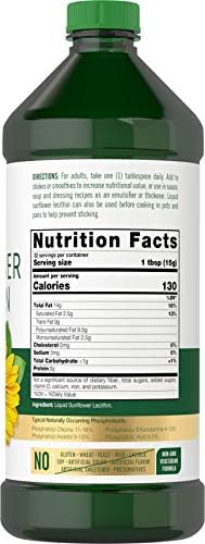 Carlyle Sunflower Lecithin Liquid | 16 fl oz (Pack of 2) | Vegan, Vegetarian, Non-GMO, Soy & Gluten Free Formula