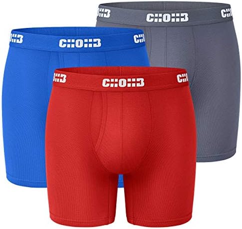 Men's Underwear Micro Modal 3 Pack Boxer Briefs Open Fly