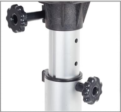 Oceansouth Adjustable Boat Seat Pedestal 13”-19” | Marine Grade Aluminum & Nylon | 360° Swivel Seat Base | Heavy Duty Adjustable Boat Seat Mount