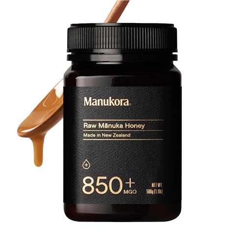 Manukora Raw Manuka Honey MGO 850+ Non-GMO Immune & Digestive Support 250g | New Zealand sourced, B-Corp Certified, monofloral, 3rd party tested, glyphosate residue-free, traceable hive-to-hand