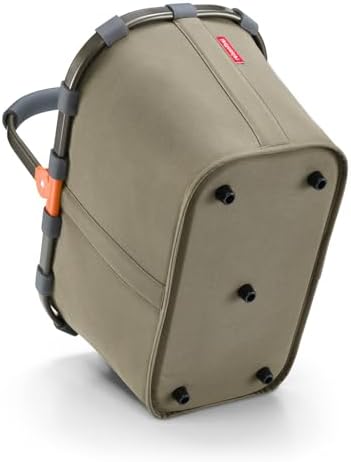 Reisenthel Carrybag Green Olive - Sturdy Shopping Basket With Lots Of Storage Space And Practical Inner Pocket - Elegant And Water-Repellent Design
