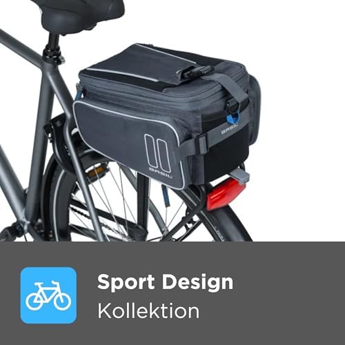 Basil Sport Design MIK Trunk Bag, Graphite, 7-15 Litre