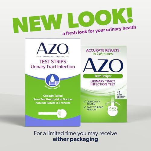 AZO Urinary Tract Infection (UTI) Test Strips, Results in 2 Mins