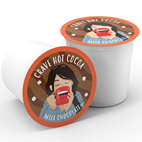 Crave Hot Chocolate Pods, Compatible with 2.0 K-Cup Brewers, Mint Chocolate, 40 Count