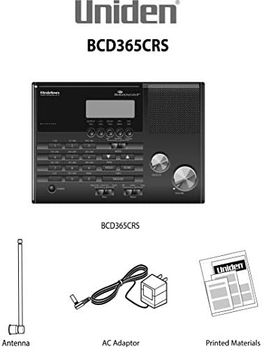 Uniden BC365CRS 500 Channel Scanner and Alarm Clock with Snooze, Sleep, and FM Radio with Weather Alert
