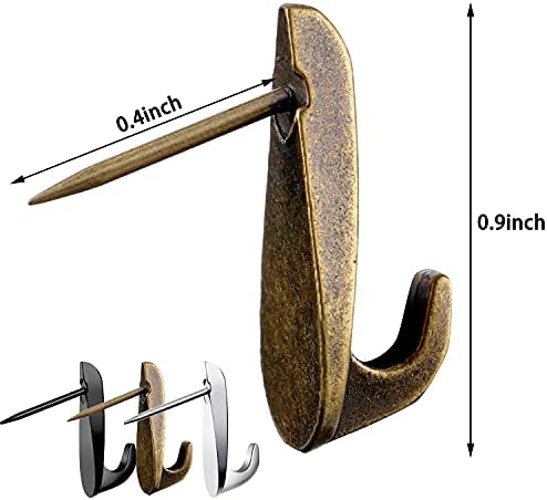 30 Pcs 20 Lbs Pin Hooks Push Pin Hangers Teardrop Style Picture Hooks Metal Picture Hanging Nails for Home Office Wooden Fabric Wall(Silver)