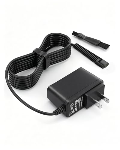 Charger Replacement for Braun Charger, 12V Power Cord Compatible with Braun Shaver Series 3/5/7/9/1/6/8