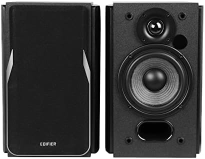 Edifier R1380DB Active Bluetooth Bookshelf Speakers - Optical/Coaxial Input - 2.0 Wireless Studio Monitor Speaker - 42W RMS (Black)