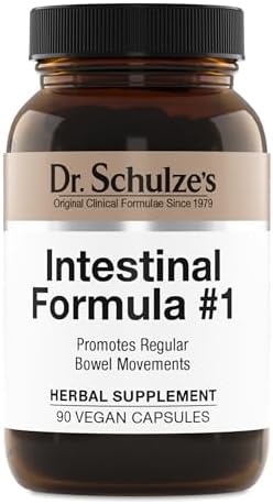 Dr. Schulze's Intestinal Formula #1 - Bowel Movement Supplement for Colon Health Support - Bloating & Constipation Relief- Intestinal Cleanse