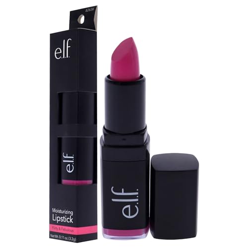 e.l.f. Cosmetics Moisturizing Lipstick, Provides Vibrant Color and Luminous Shine, Flirty and Fabulous