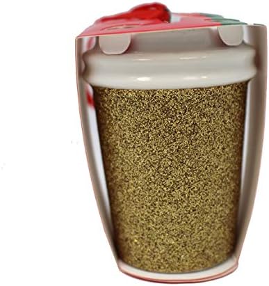 Starbucks 2018 Gold Glitter Cup Holiday Christmas Tree Ornament
