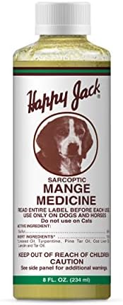 Mange Medicine & Treatment for Dogs & Horses, 8 oz | Soothing Itch Relief, Treats Severe Mange, Fungi, Allergies, Eczema, Most Dog Skin Irritation