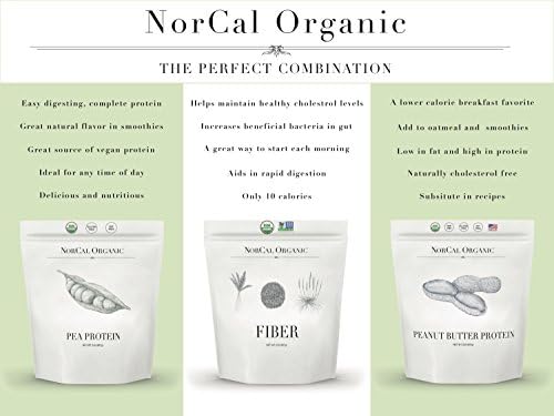 Norcal Organic Peanut Butter Protein Powder, Vegan, 11g Protein, 2 lb
