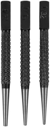 Performance Tool W758 5-Piece 8 in. Long Pin Punch Set | Carbon steel construction with hardened tips. Knurled handles for sure grip. Reaches deeply set pins