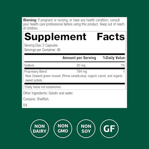 Standard Process Nutrimere - Supports Joint Health - Joint Supplement with Perna Canaliculus & New Zealand Green Mussel - Gluten-Free