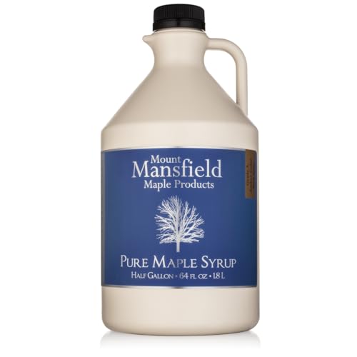 Mansfield Maple Pure Vermont Maple Syrup in Plastic Jug (Grade A Golden Delicate, Pint)