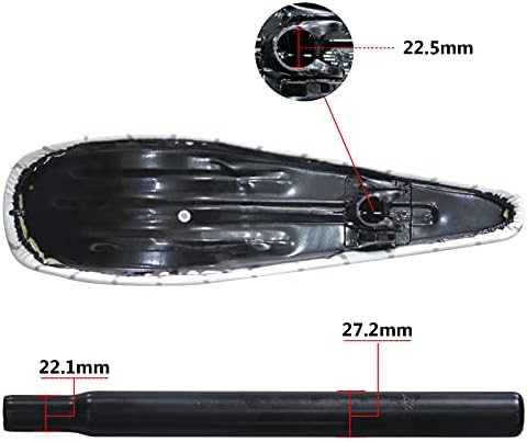 Banana Saddle Seat for Bicycle w/Frame Equipped | 2 stroke 66cc/80cc, Gas Motorized Bicycle, Tricycle, E-bike, MTB