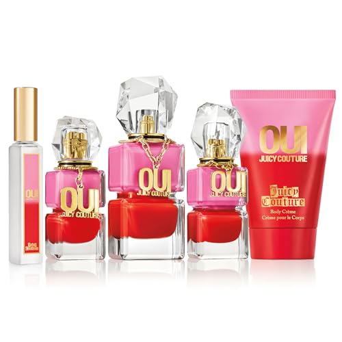 Juicy Couture Oui Eau De Parfum, Women's Perfume with Notes of Watermelon, Jasmine & Techno Woods - Fruity & Floral Perfume for Women
