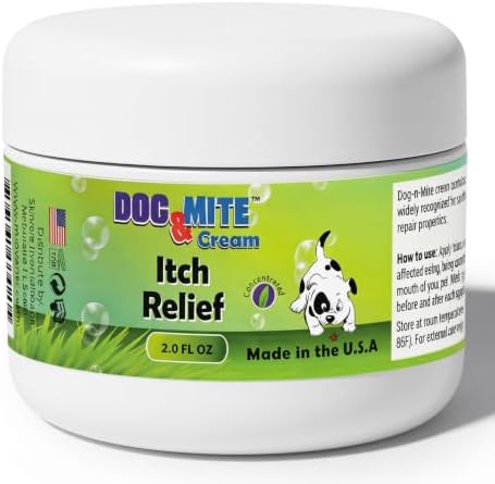 Dogs Mite Demodex Mange Healing Itching Skin Relief Cream, Dry, Itchy Skin Soothing Ointment